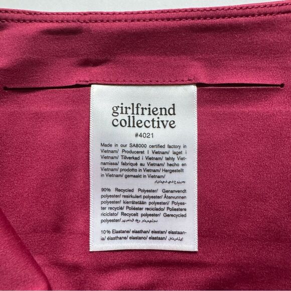 Girlfriend Collective Compressive High Waist Legging Pomegranate Size Medium NWT - Picture 4 of 8